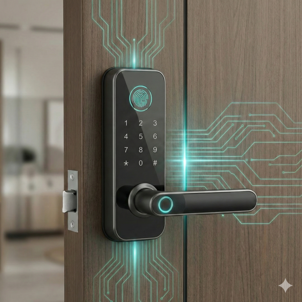 Cerradura inteligente biométrica para puerta principal de alta seguridad Apalock