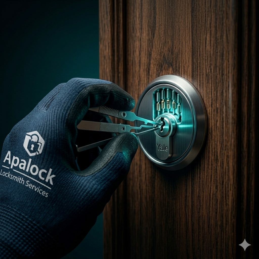 Servicio de apertura de puertas de emergencia sin daños por cerrajeros expertos Apalock