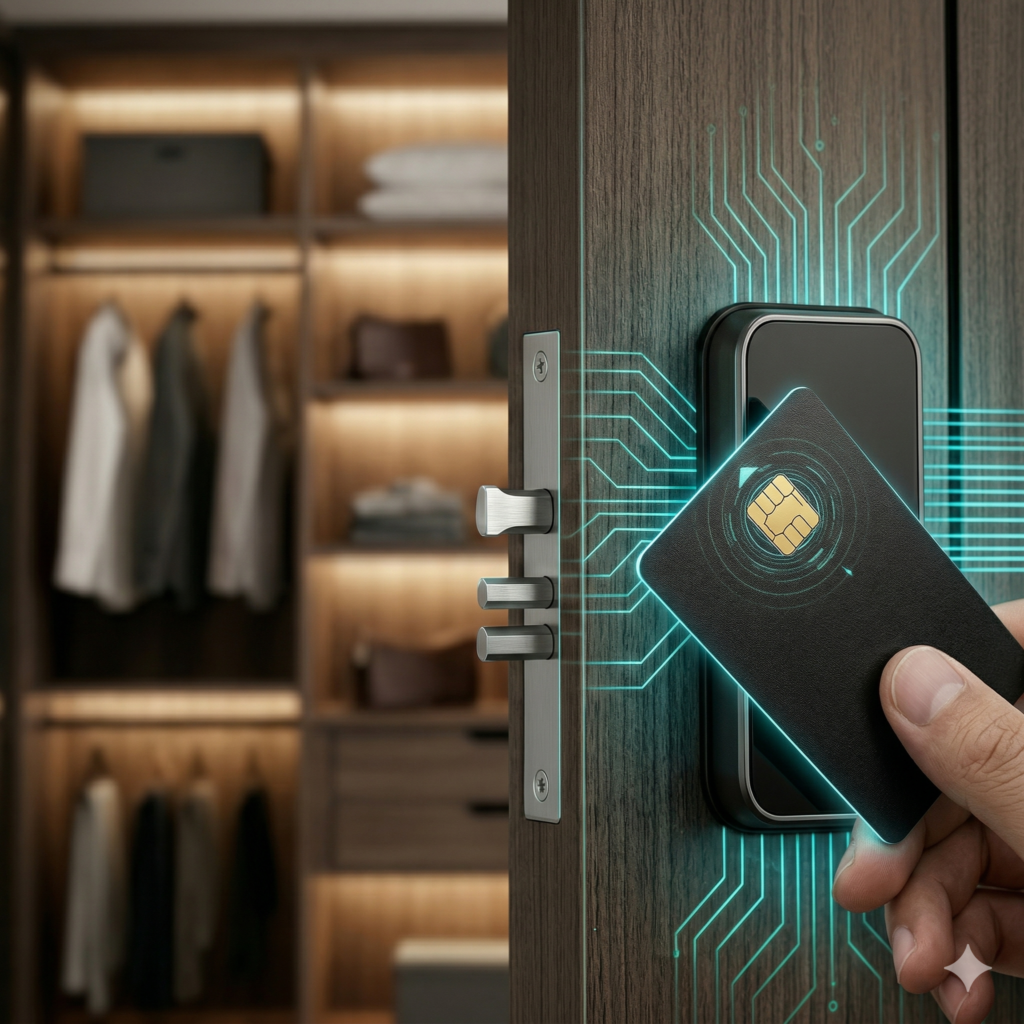 Cerradura digital para clóset y puertas interiores de lujo seguridad privada Apalock